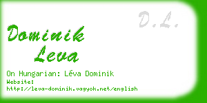 dominik leva business card